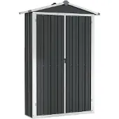 vidaXL Puutarhavaja antrasiitti 116x45x175 cm galvanoitu teräs
