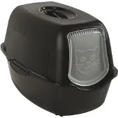 Rotho MyPet Bailey Hooded litter box Black