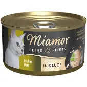 Miamor 24x85g Fine Filets kastikkeessa kana kissan märkäruoka