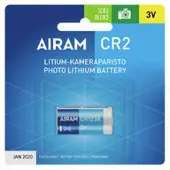 Airam kameraparisto3V litium (CR2) 850mAh
