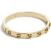 Coach Co Br Peg C Logo Hng Bngl - Gold - ONE SIZE