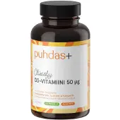 Raw Organic Puhdas+ D3-vitamiini 50µg, 120kaps