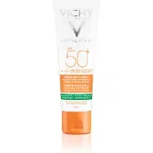 VICHY Capital Soleil Mattifying 3-in-1 suojaava ja mattapinnan antava voide kasvoille SPF 50+ 50 ml