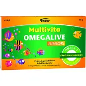 Multivita Omegalive Juniori 45 geelitabl