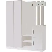 Skye Decor Eteinen setti Kalune Design DD8, valkoinen