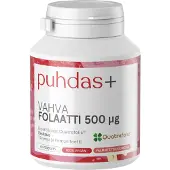 Raw Organic Puhdas+ Vahva Folaatti 500 µg, 60kaps