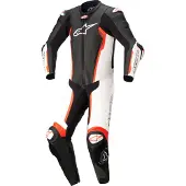 Alpinestars Missile V2 1-osainen nahkahaalari Musta/Valkoinen/Neonpunainen Miehet, size 56
