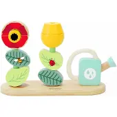 Classic World Wooden Stacking Puzzle Flower Garden 11 pcs