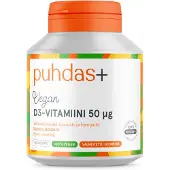 Raw Organic Puhdas+ Vegan D3-vitamiini 50ug 60kaps