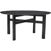 Hubsch Fjord Coffee Table Black - Black - Ø 80 cm