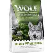 Wolf of Wilderness 5x1kg Untamed Grasslands hevonen viljaton koira
