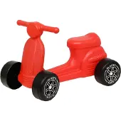 Plasto Scooter hiljaisilla pyörillä - Punainen - - OneSize - Kolmipyörät