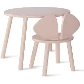 Nofred Mouse Børne Bord Og Stol - Pink - 64X 48X 56CM