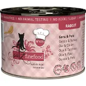 Catz Finefood 6x190g Ragout hanhi & kalkkuna kissan märkäruoka