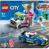 LEGO 60314 City - Poliisin takaa-ajama jäätelöauto