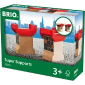 BRIO World 33254 - Super Tuet - 2-osainen puinen rautatiesarja | Parantaa luovuutta | Yhteensopiva kaikkien -junasarjojen kanssa | Kestävyysserti