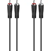 Hama 2x RCA -audiokaapeli, 5 m, musta