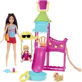 Barbie Skipper First Jobs Big Babysitting Adventure Water Park Playset