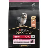 Purina Pro Plan 3kg Medium Puppy Sensitive Skin OPTIDERMA Koiranruoka