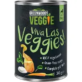 Greenwoods 24x375g Veggie: jogurttia, perunaa, porkkanaa ja pinaattia -koiranruoka