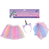 Johntoy Unicorn Yksisarvinen hame ja Diadem-asu
