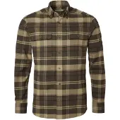 Chevalier Heron Flannel Shirt Men Soil Brown Checked 3XL