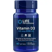 Life Extension D-vitamiini, 5000 IU - 60 kapselia