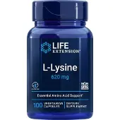Life Extension L-lysiini, 620 mg - 100 kapselia