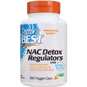 Doctors Best , NAC Detoksioregulaattorit, 180 kasviskapsulia