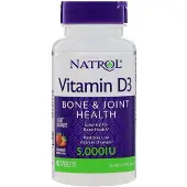 Natrol D-vitamiini 3 nopeasti liukeneva, 5000IU - 90 tablettia