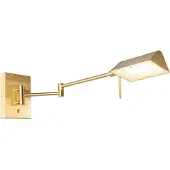 QAZQA Design-seinävalaisin messinki sis. LED himmennettävä - Notia