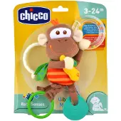 Chicco Baby Senses Monkey purulelu mukana helistin 1 kpl