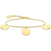 Thomas Sabo with three discs kullanvärinen rannekoru A1961-413-39-L19V