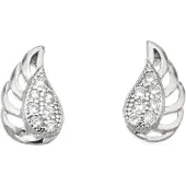 Silver Bar Minisiipi zirkonia tappikorvakorut 8 mm 1848