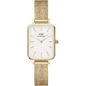 Daniel Wellington Quadro 20X26 Pressed Evergold G White - Gold - 20X26MM