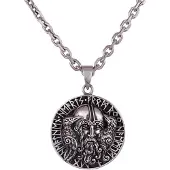 Northern Viking Jewelry Huginn and Muninn Raven Runes hopeariipus NVJ-H-RS076