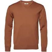 Chevalier Aston V-Neck Merino Pullover Men Amber 2XL