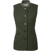 Chevalier Allington Fill100 Tweed-liivi Naiset Dark Green 38