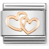 Nomination Classic Rose Gold Hearts Interwined 430104/41
