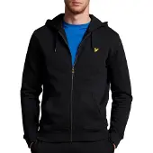 Lyle & Scott Zip Through Hoodie - Black - S