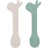 Done by Deer Silicone Spoon 2-Pack Lalee Green - Multi/patterned - ONE SIZE