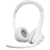 Logitech H390 USB-headset, luonnonvalkoinen