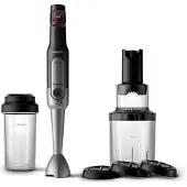 Philips Viva Collection ProMix HR2656/90 800 W 0,5 l -sauvasekoitinsarja, musta, harjattu ruostumaton teräs