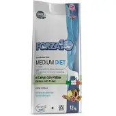 Forza10 Medium Diet Low Grain with Deer and Potato dieetti-kuivaruoka koirille, joilla on ruoka-intoleransseja ja allergioita, 12 kg