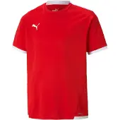 Puma Pelipaita Teamliga - Punainen/valkoinen Lapset, koko 152 cm