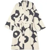 Marimekko Unikko kylpytakki, harmaa - luonnonvalkoinen