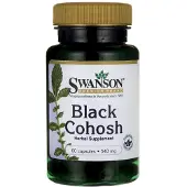 Swanson Health , Täyskuvio Musta Kohos, 540 mg, 60 kapselia