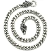 Northern Viking Jewelry panssariketju sudenpäillä 10 mm