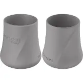 EVERYDAY BABY Silicone Baby Cup 2-Pack Quiet Grey - Grey - ONE SIZE