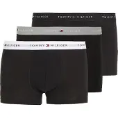 Tommy Hilfiger Underwear Bokserishortsit 'Essential' harmaa / punainen / musta / valkoinen